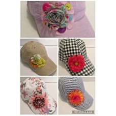 Mujer&apos;s Embellished Baseball Cap Flowers Bling Embelished Pink Ladies Hats  eb-53967486